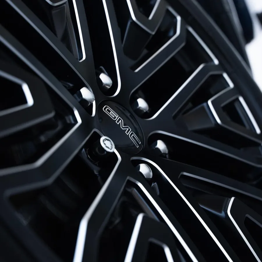 close up of a car wheel