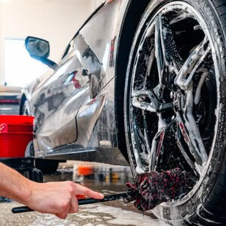 a person fixing a tire