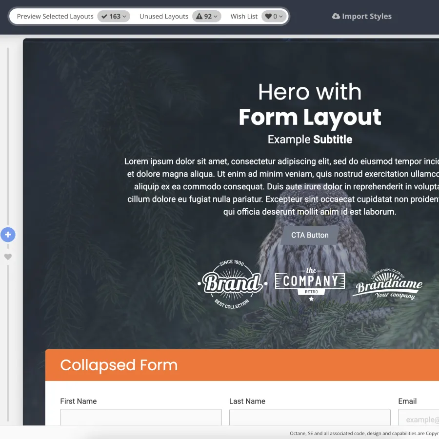 graphical user interface, website