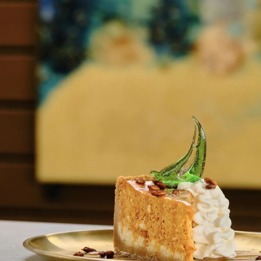 a slice of cake on a plate