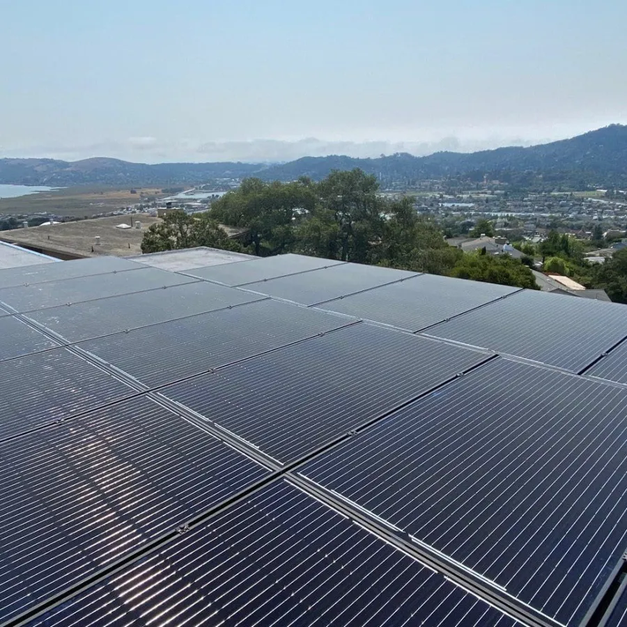 a group of solar panels