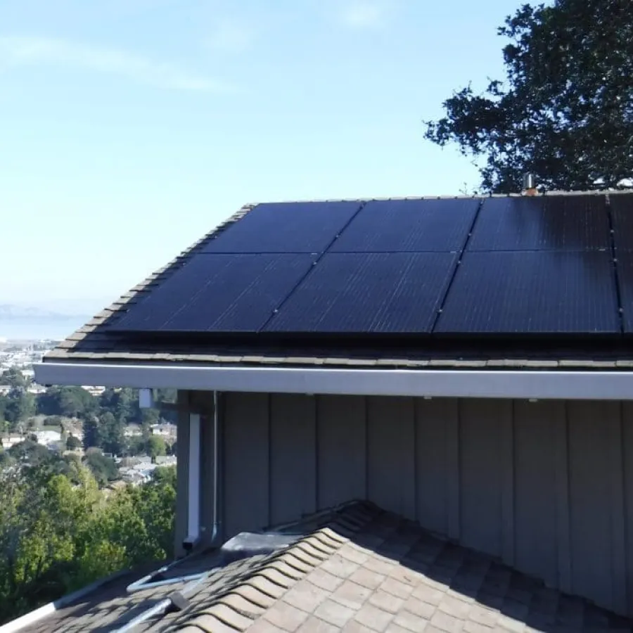 a roof of a building