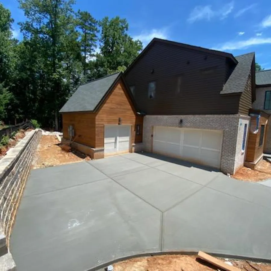 a house with a pool