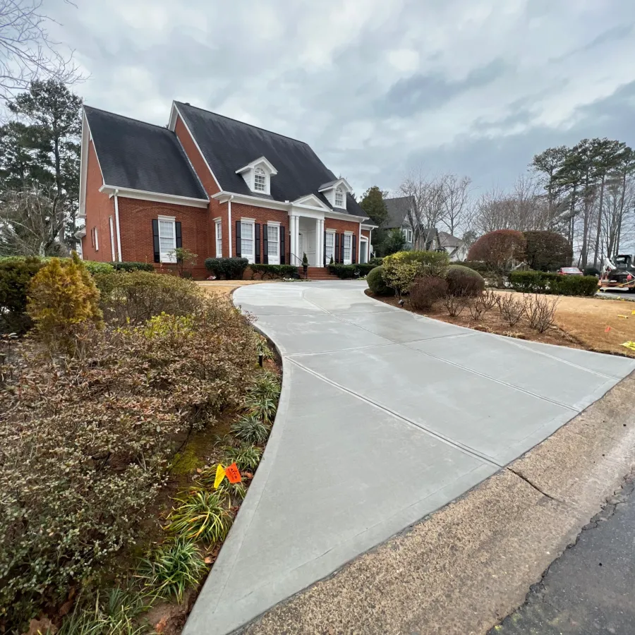 a road with a house along it