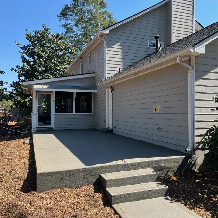 a house with a garage