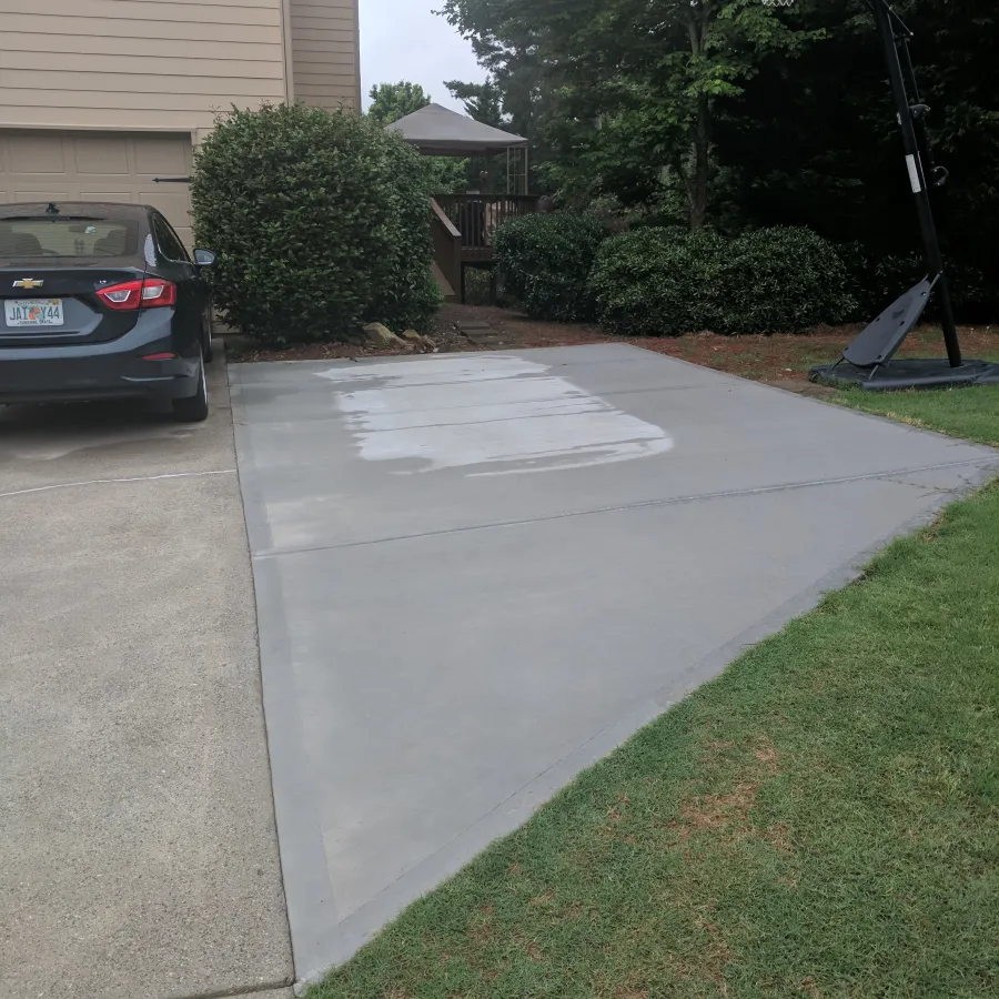 a car parked on the side of a street