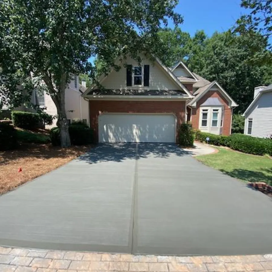 a house with a garage