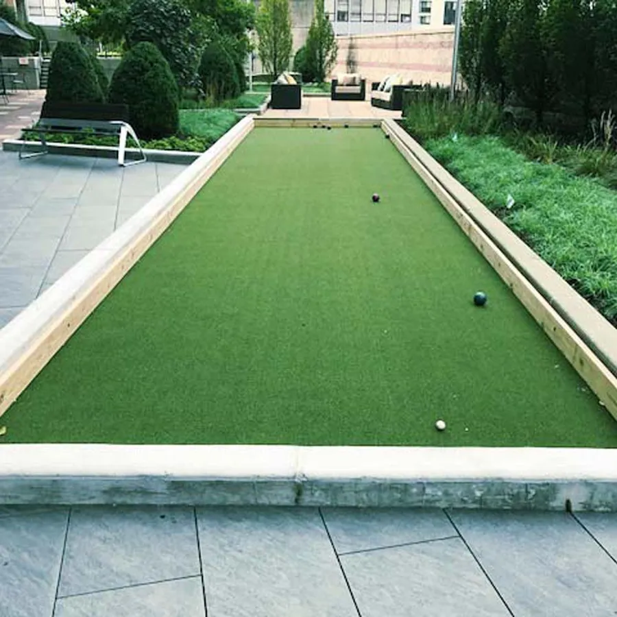 a pool with balls on it