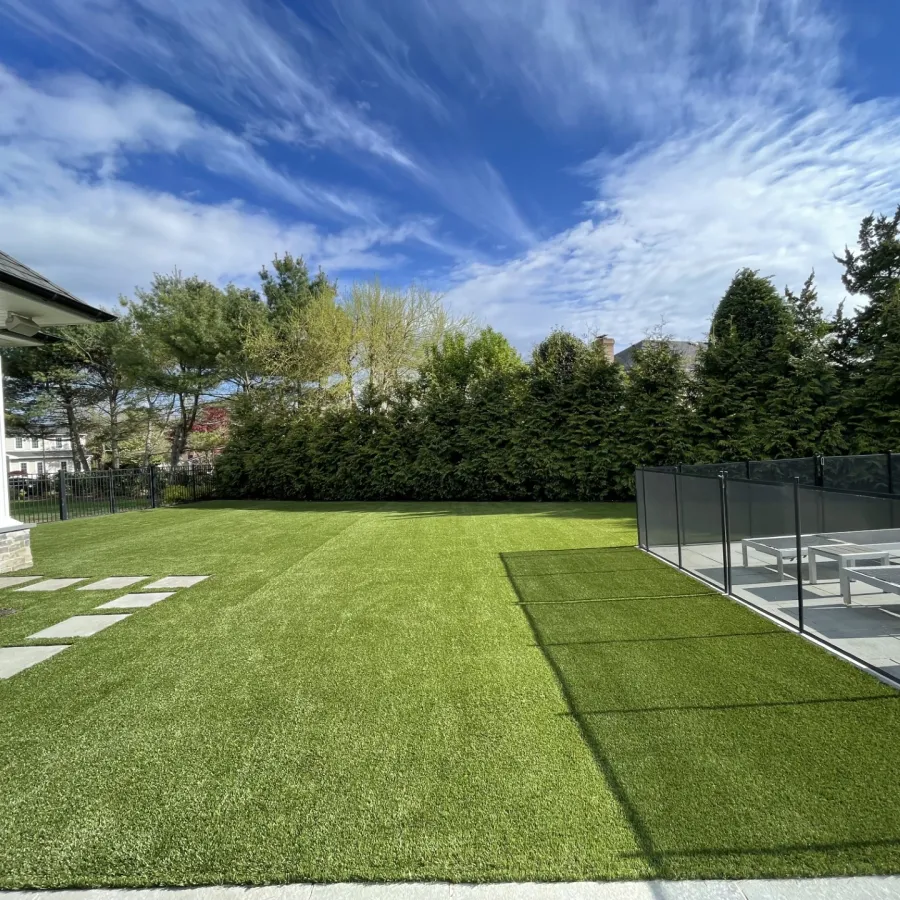a large green lawn