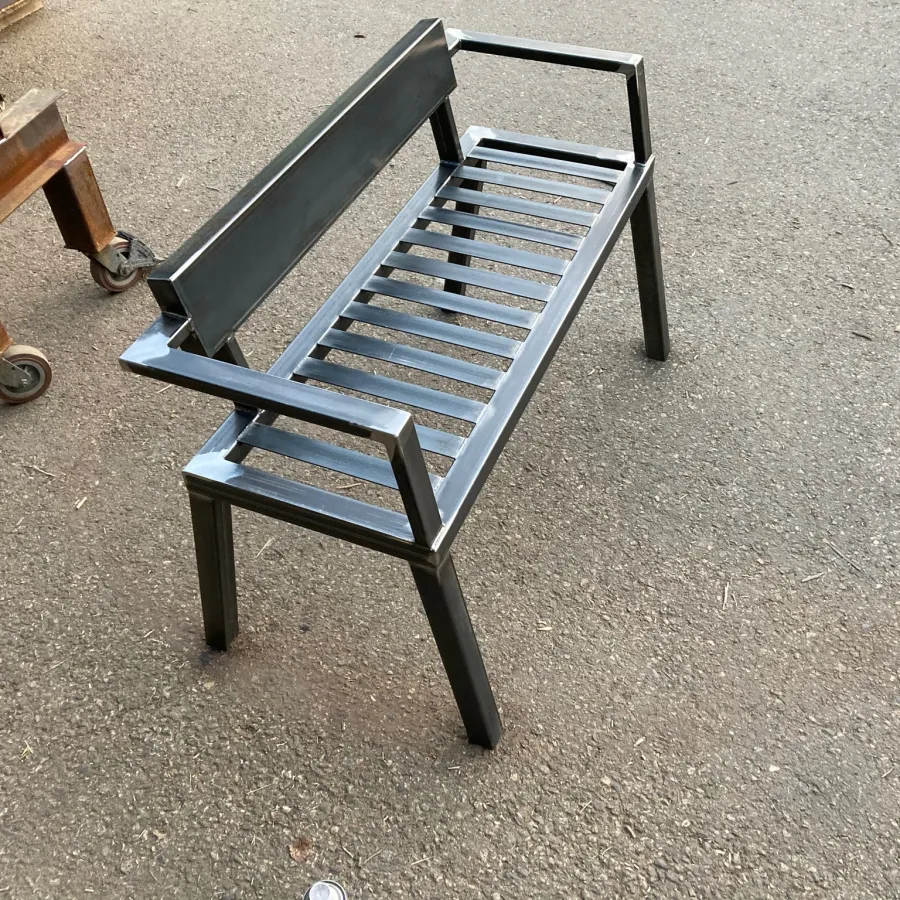 vetted fabrication custom steel welded bench bozeman montana