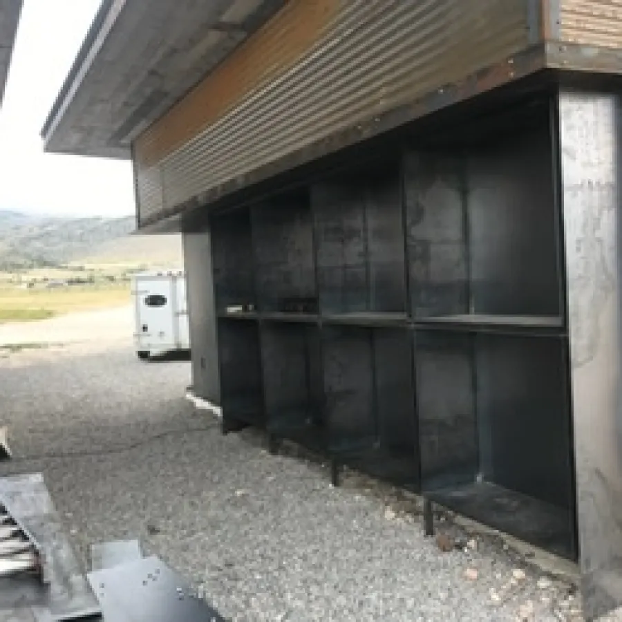 vetted fabrication custom steel firewood box bozeman montana