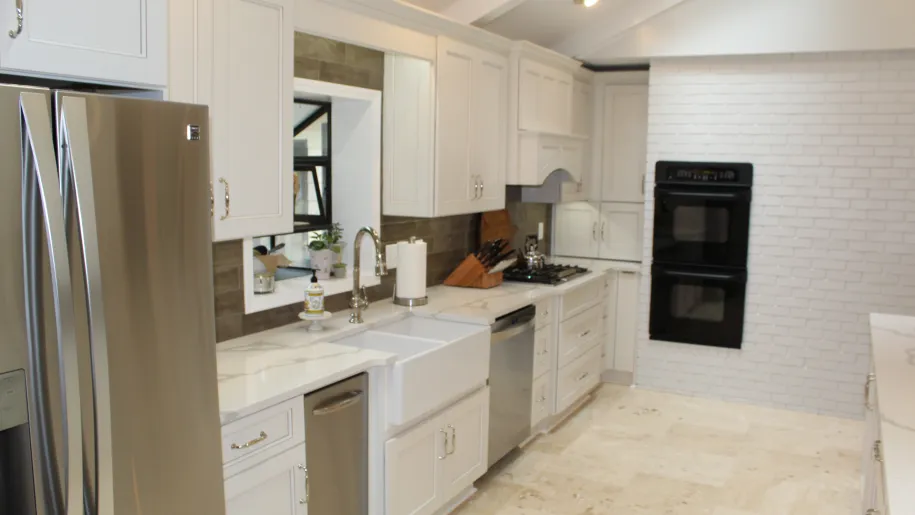 Main kitchen wall