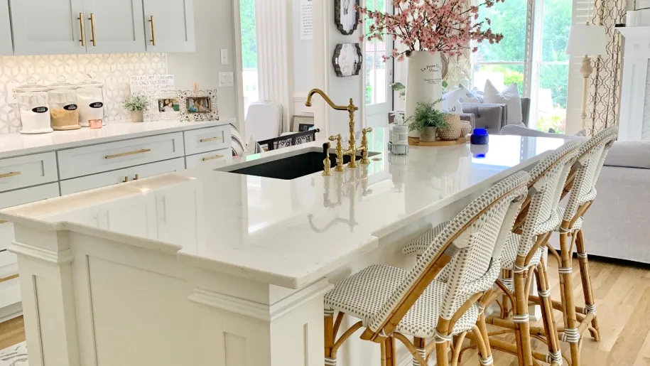Custom Built Island with Seating