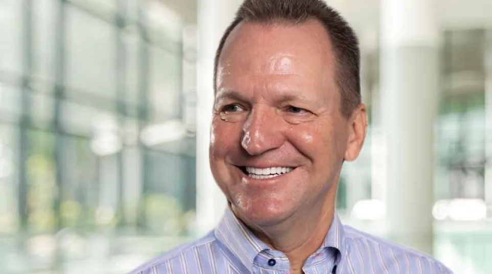 a man smiling for the camera
