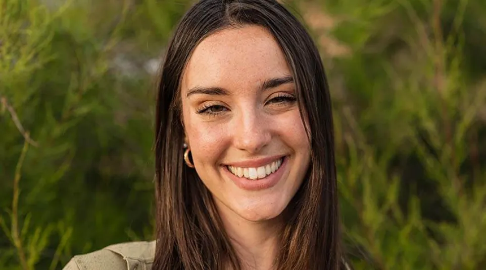 a family smiling and laughing
