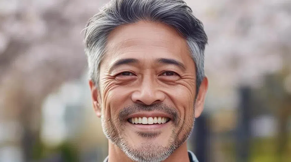 a man smiling for the camera