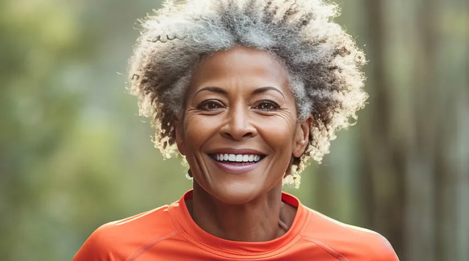 a person smiling for the camera