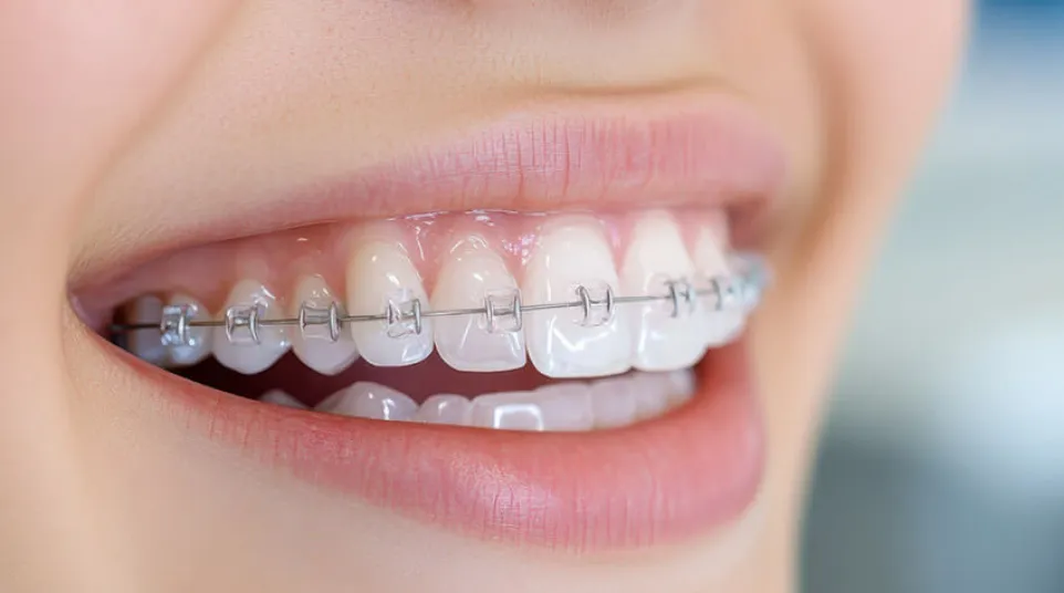 close-up of a person's mouth