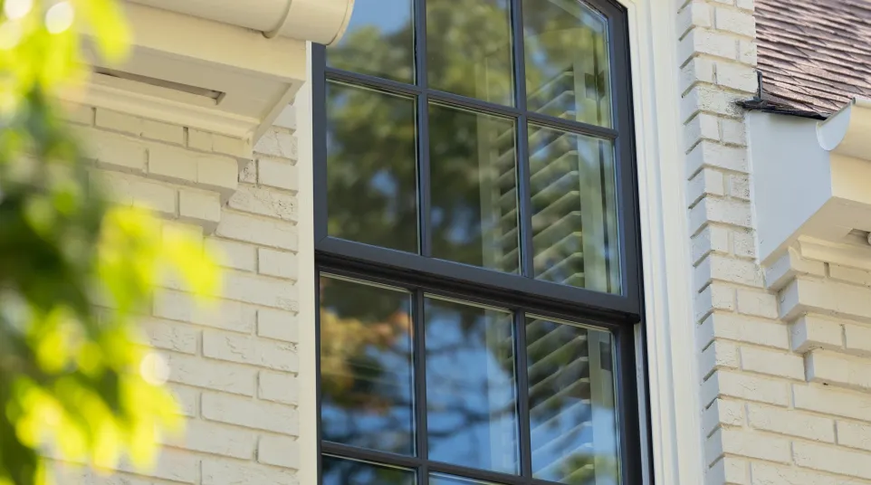 a window in a building
