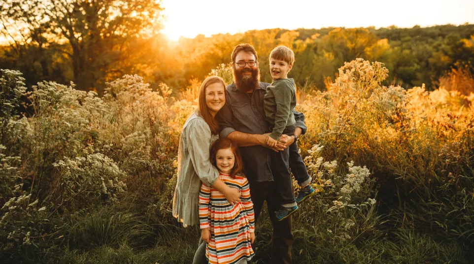 Reverend James Cleland, Wife Ryann Cleland, and children