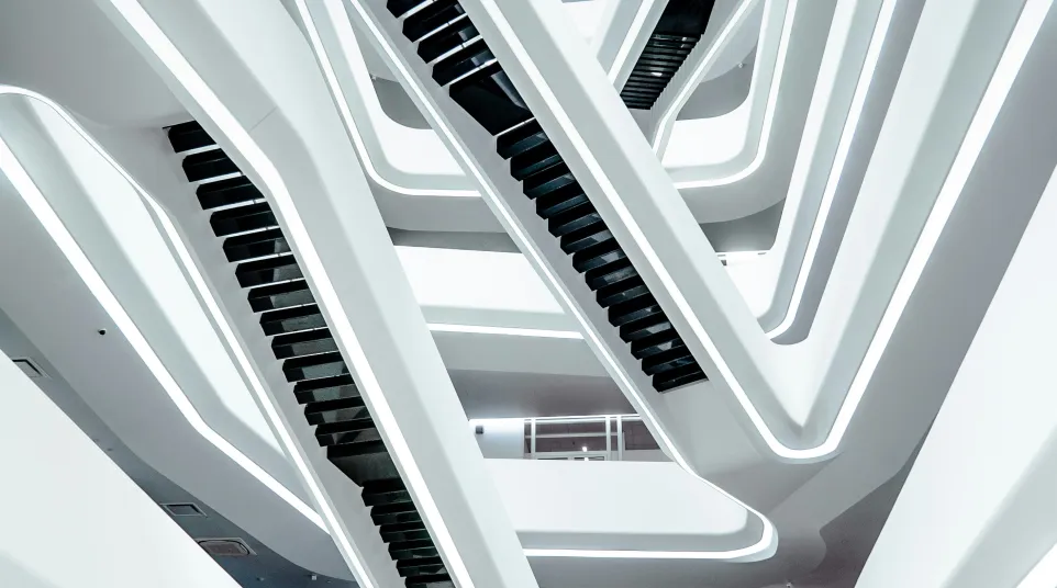 a close-up of a staircase