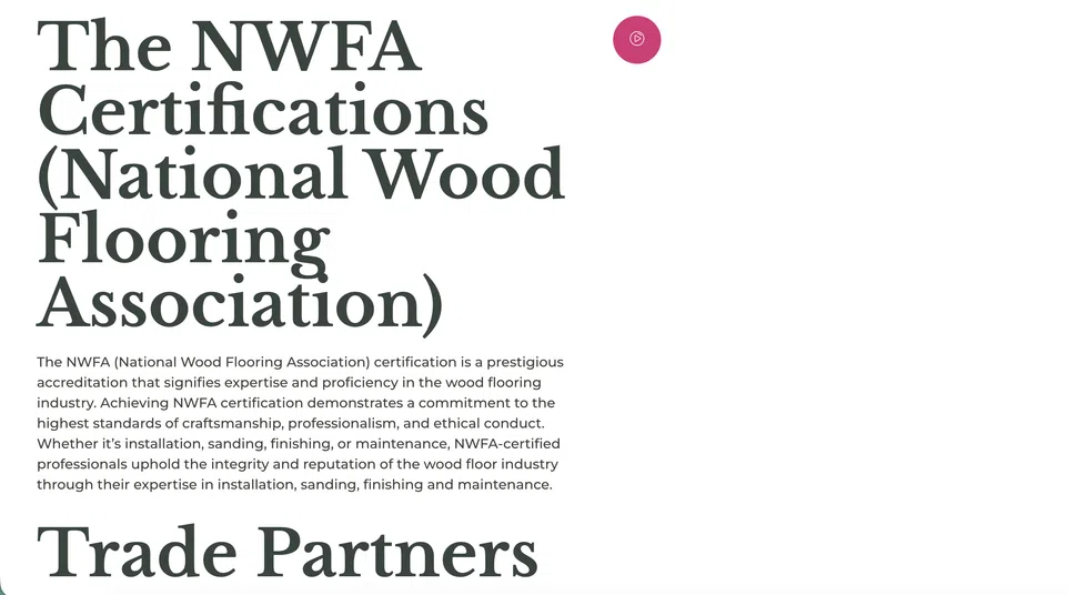 Overview of the National Wood Flooring Association certification and its importance in wood flooring industry.