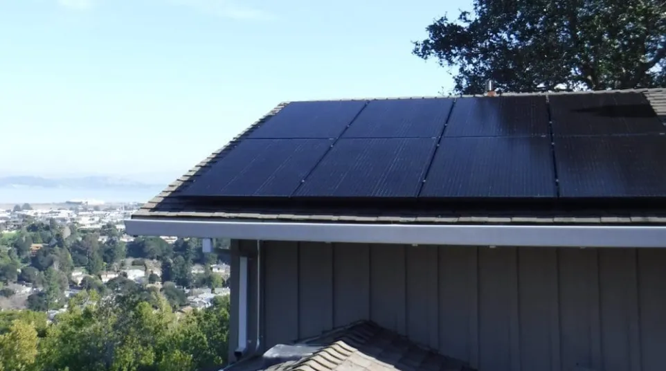 a roof of a building