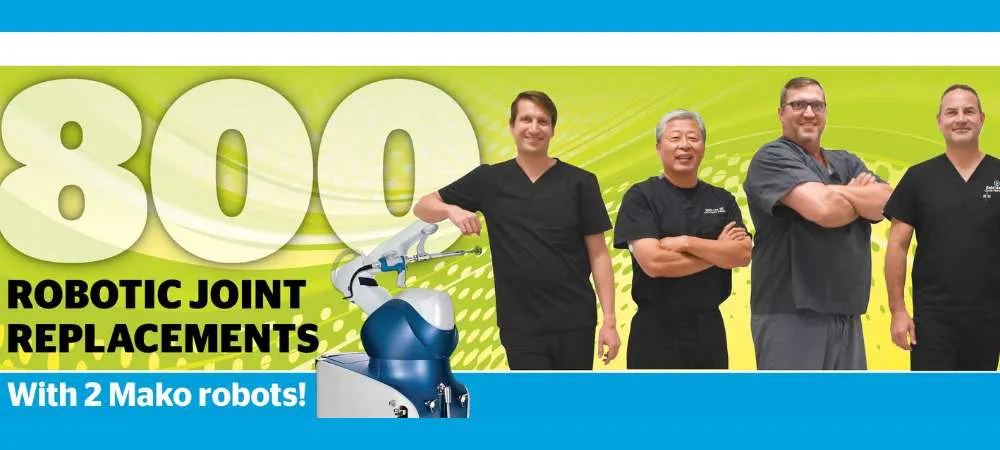Orthopedic surgeons with Mako Robot.