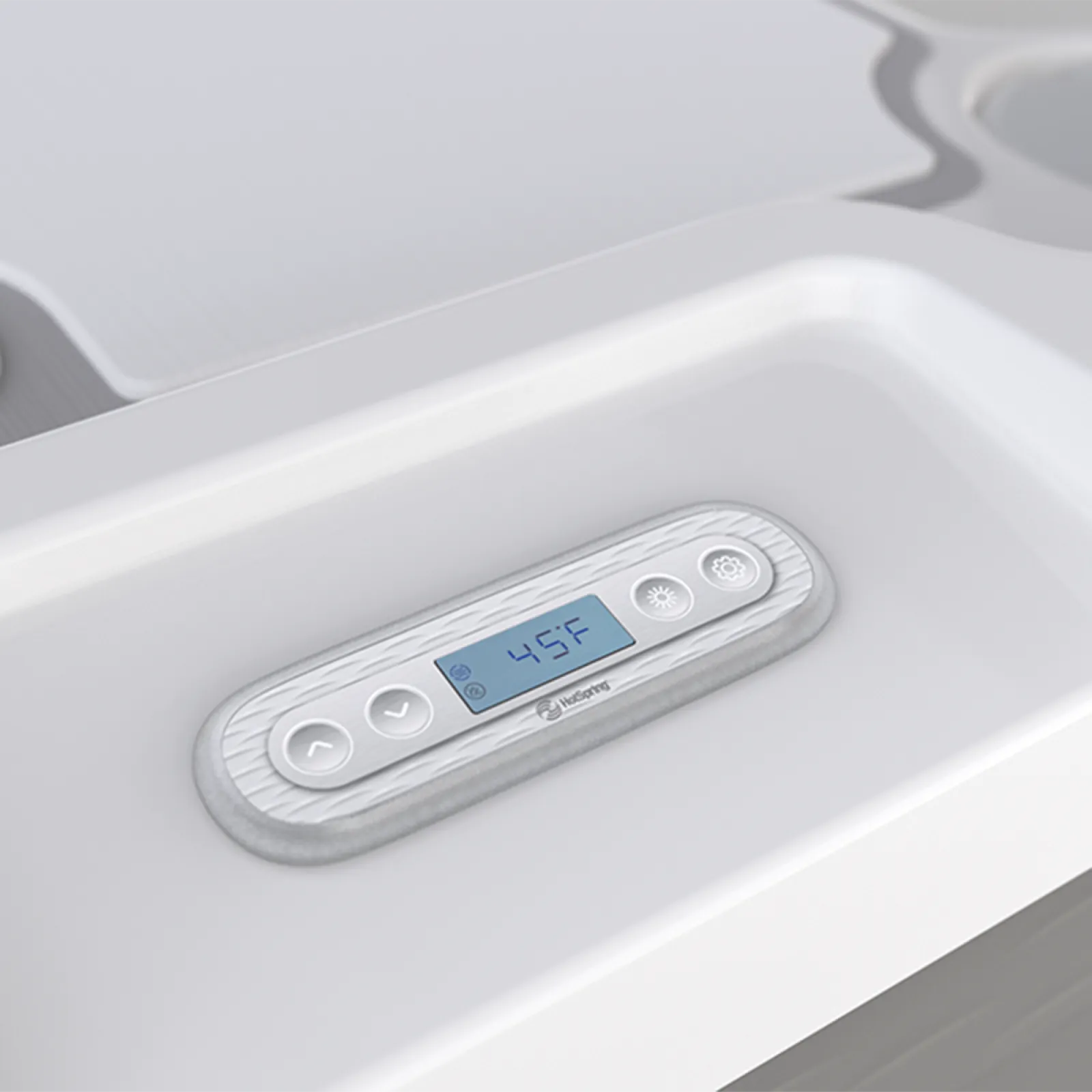 a white remote control on a white surface