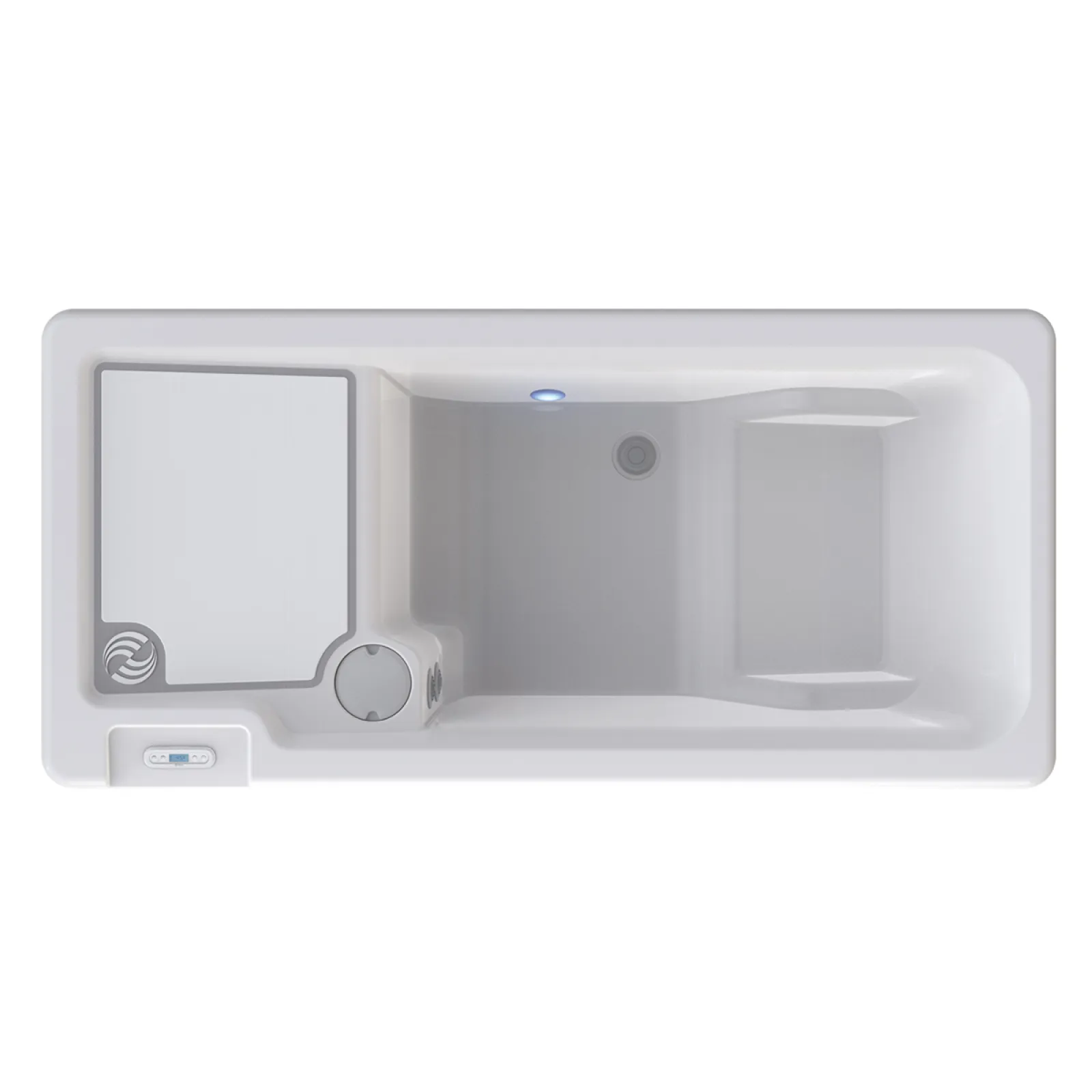 a white rectangular object with buttons