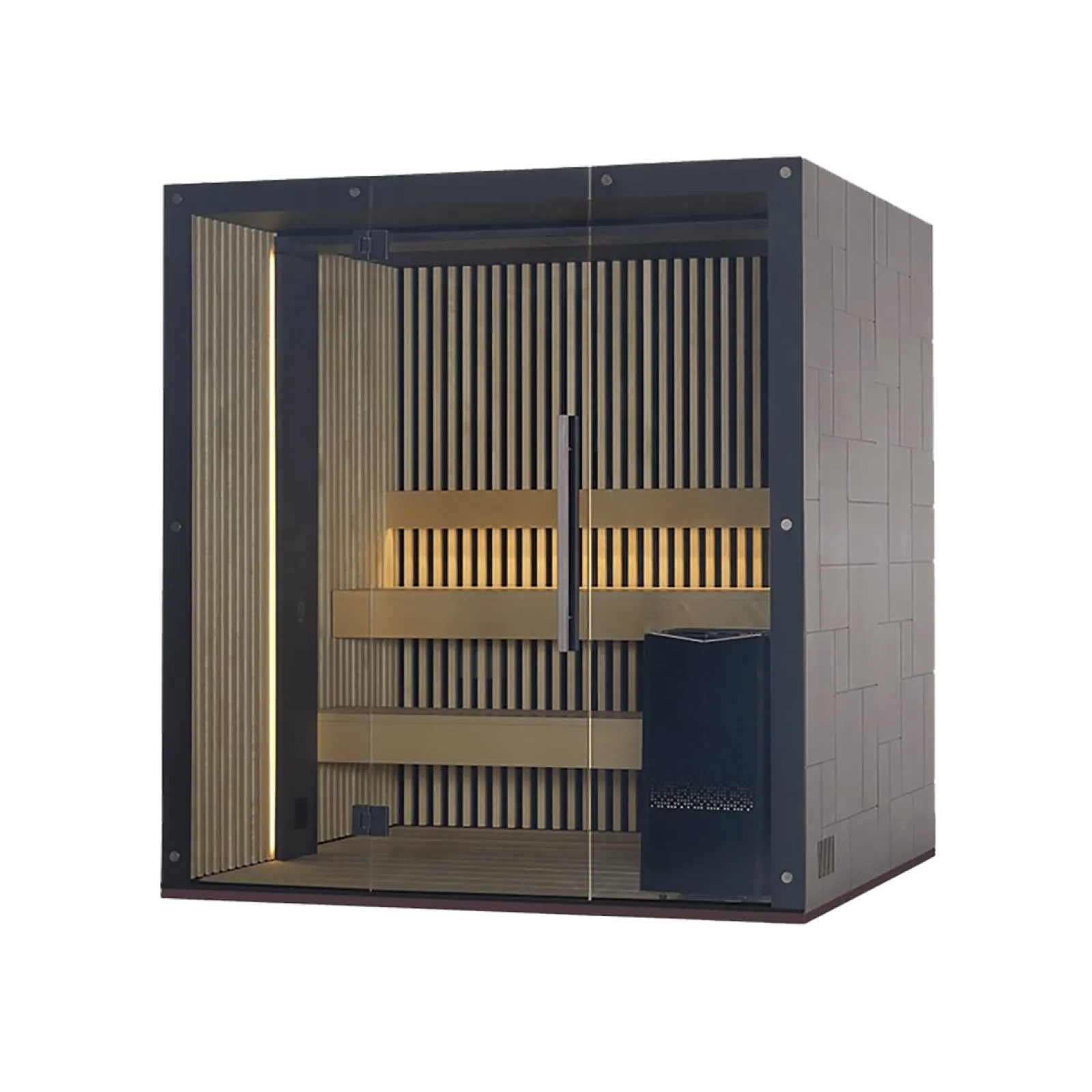 a white rectangular object with a black background