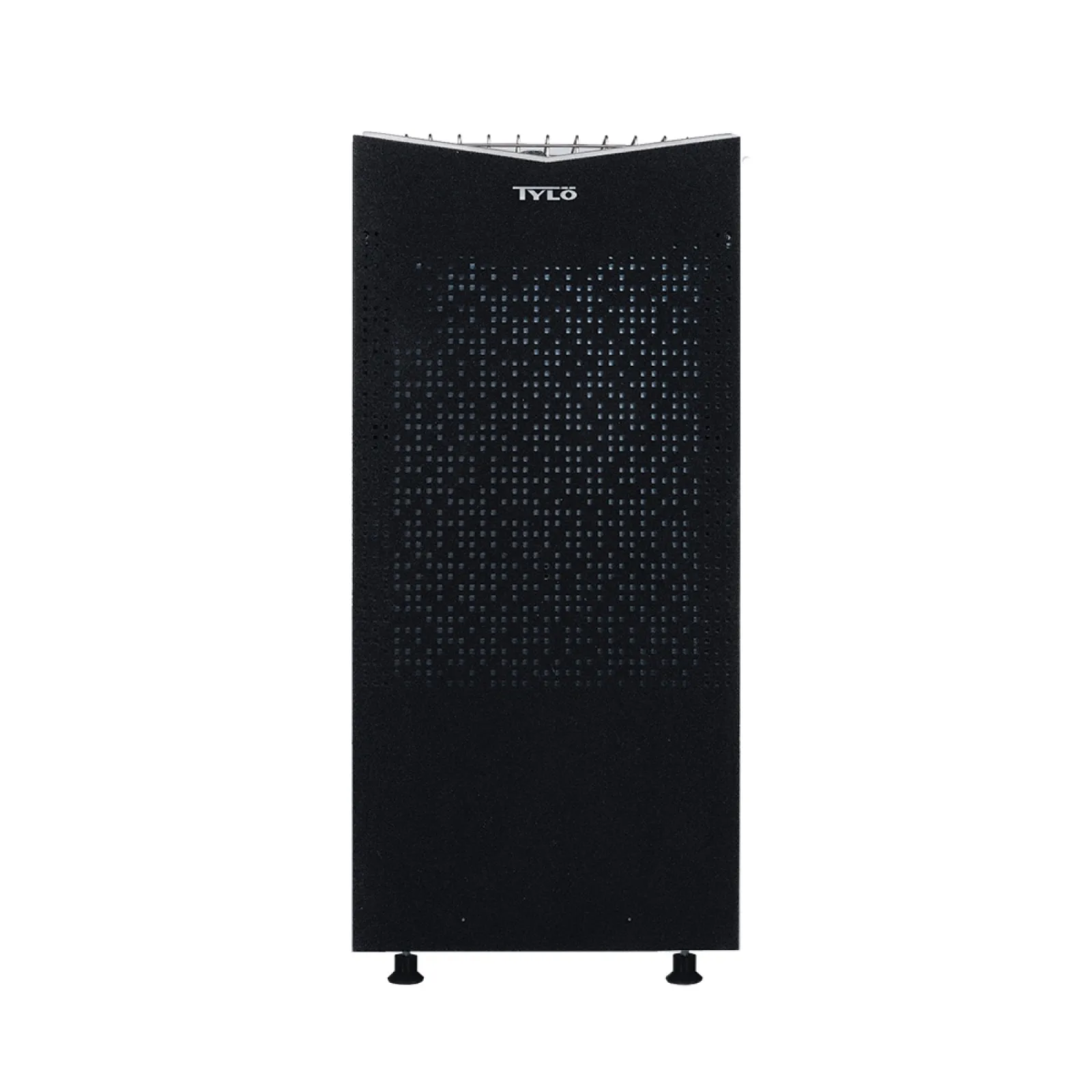 a black computer tower