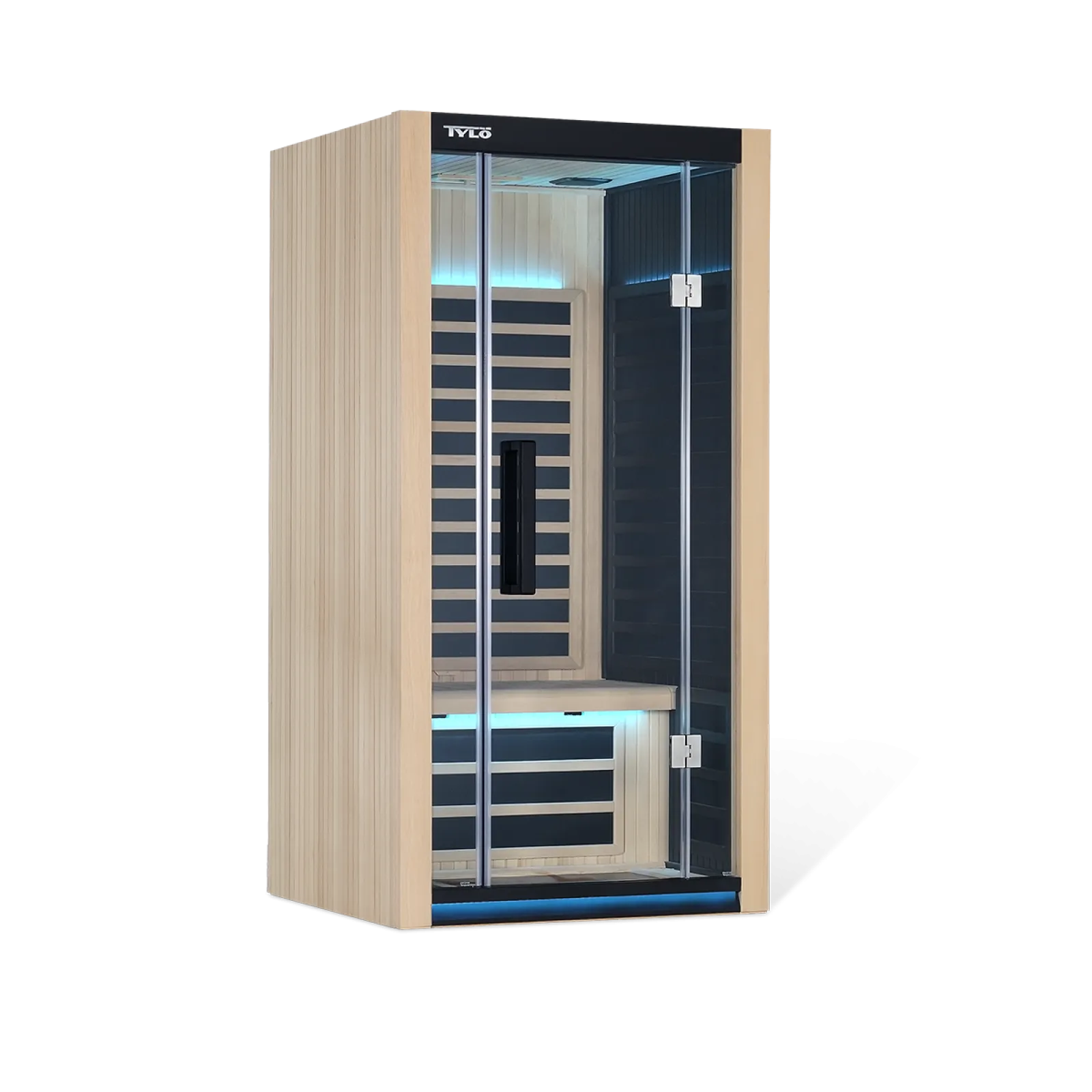 a window with a view of a building through it