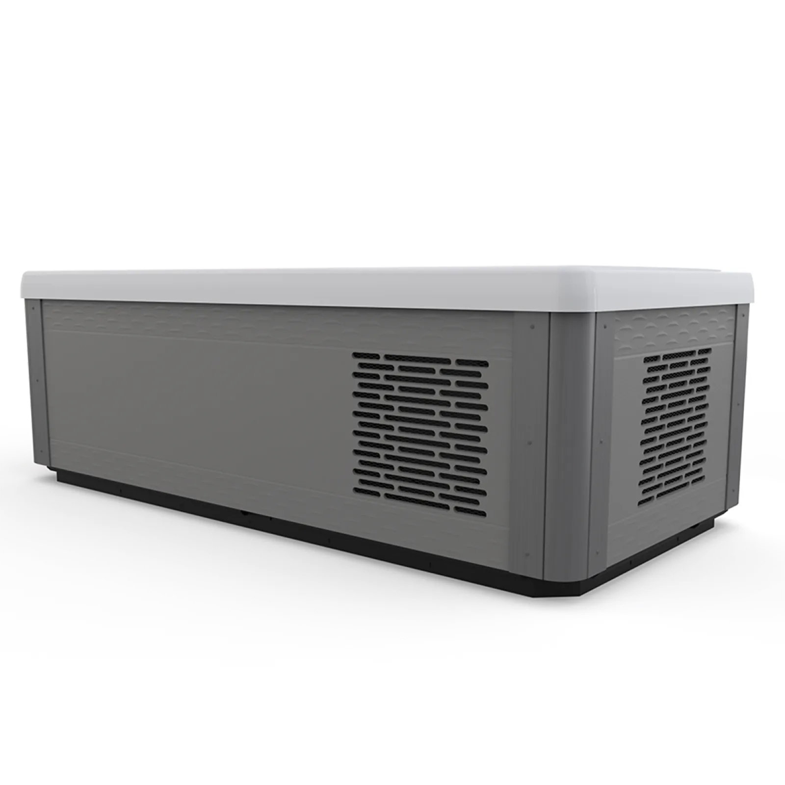 a white rectangular object with a vent