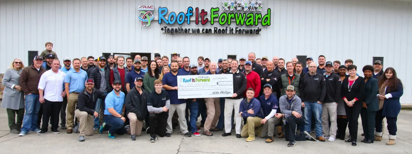 Thank You from ARAC Roof It Forward.