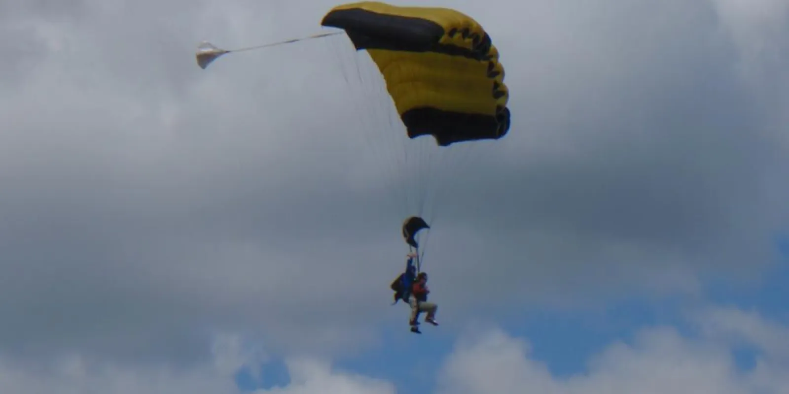 two people flying through the air