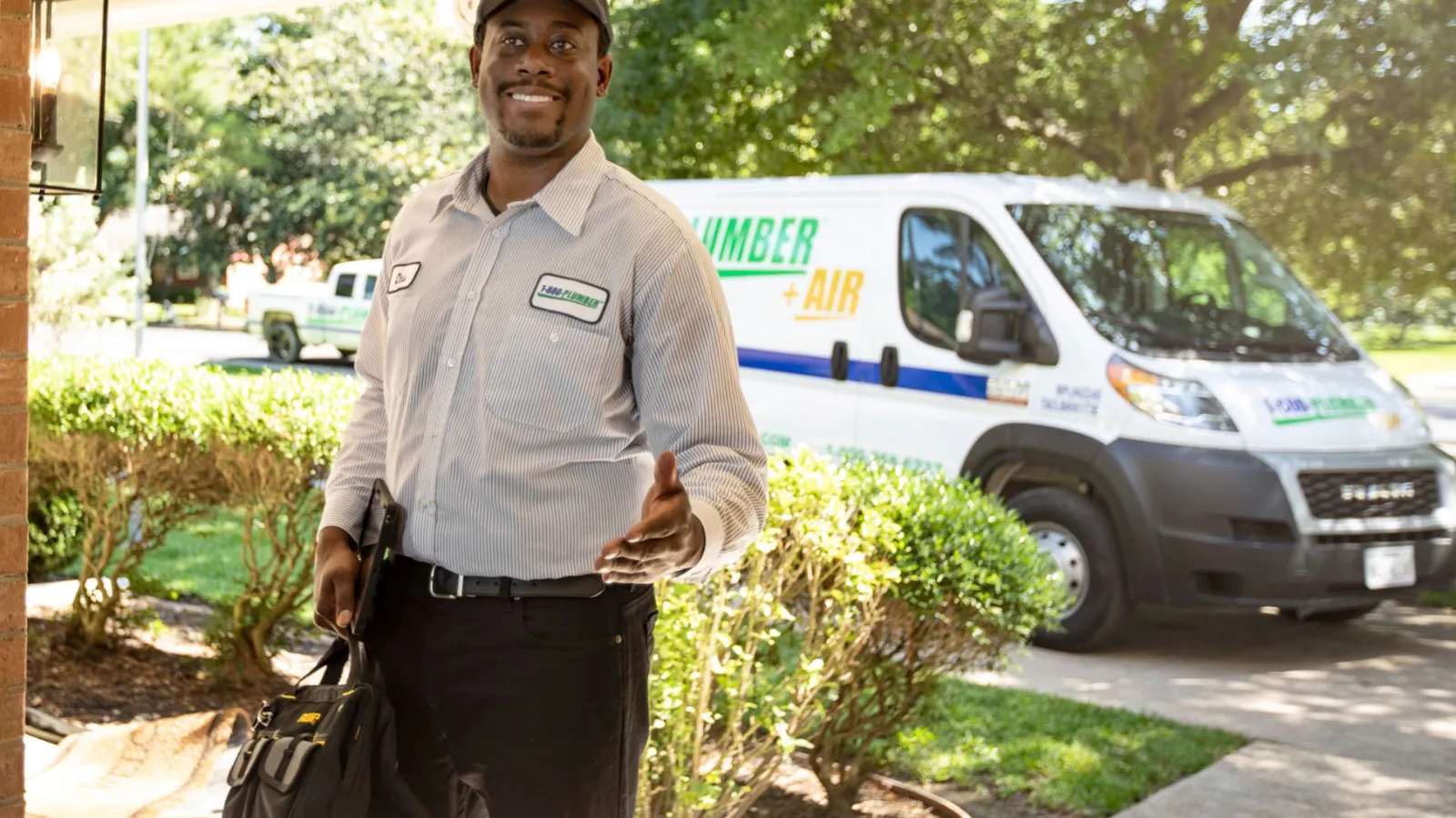 plumber with truck