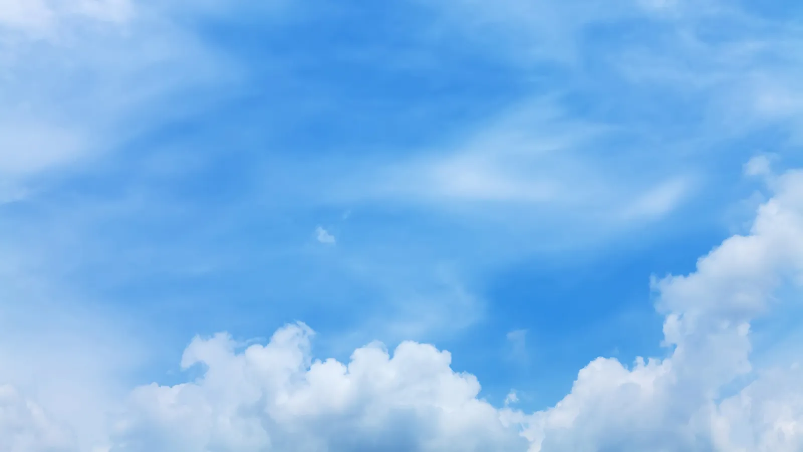 blue sky with white clouds