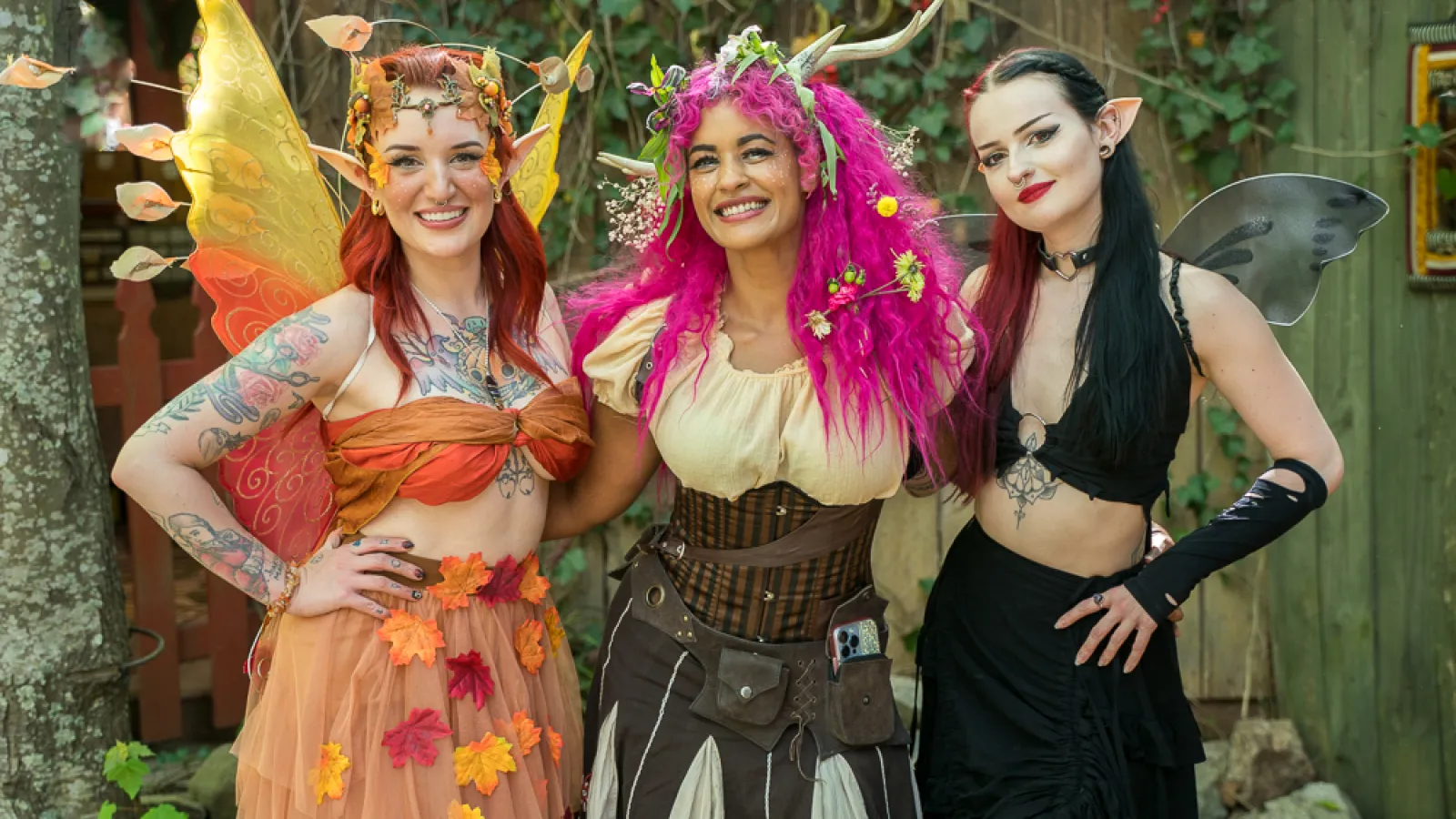 a group of women in clothing