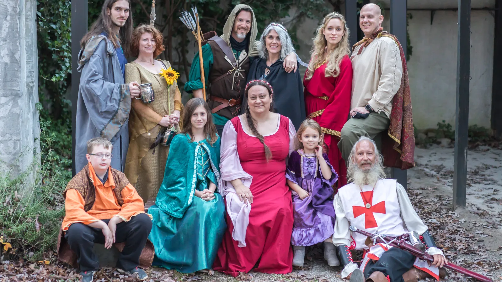 a group of people posing for a photo