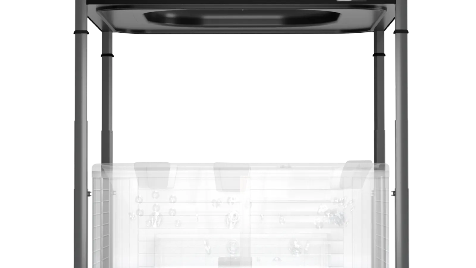 a black and white photo of a computer tower