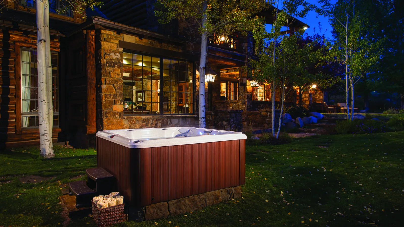 a house with a large yard