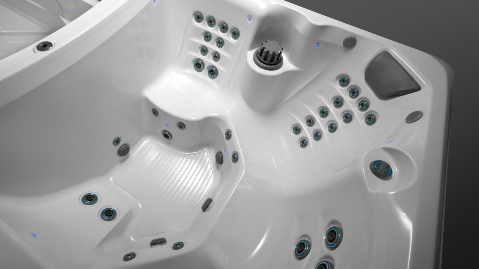 a close-up of a swim spa