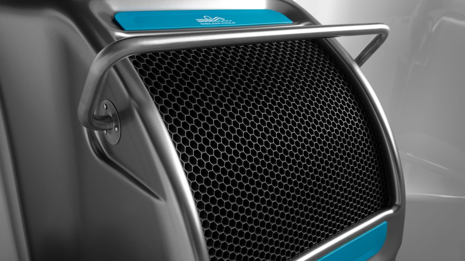 a close up of a swim spa feature