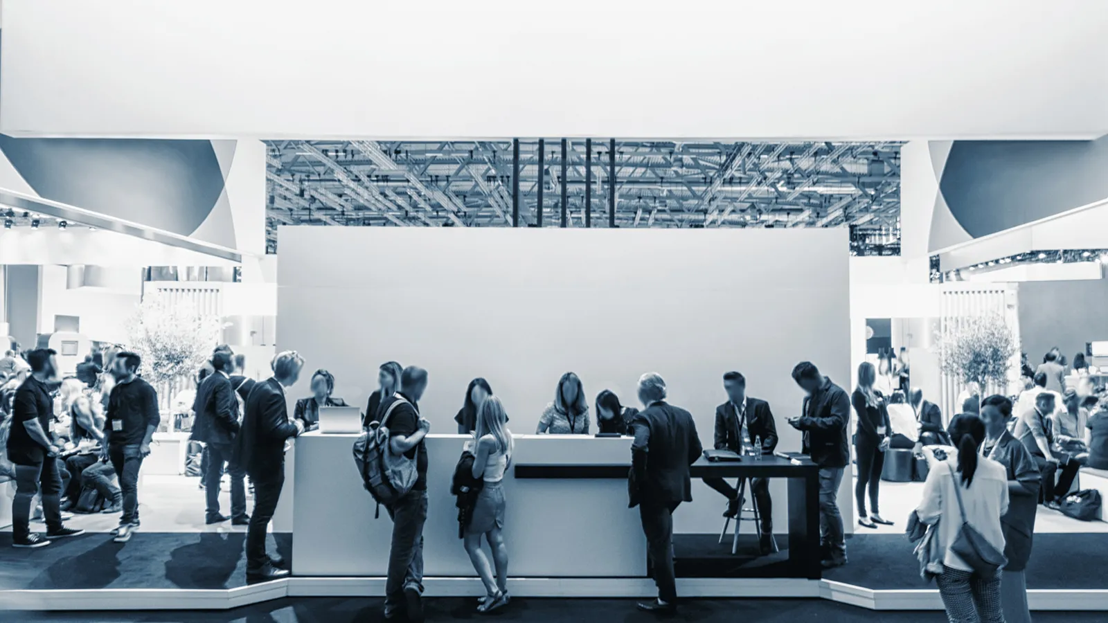 trade show check-in counter