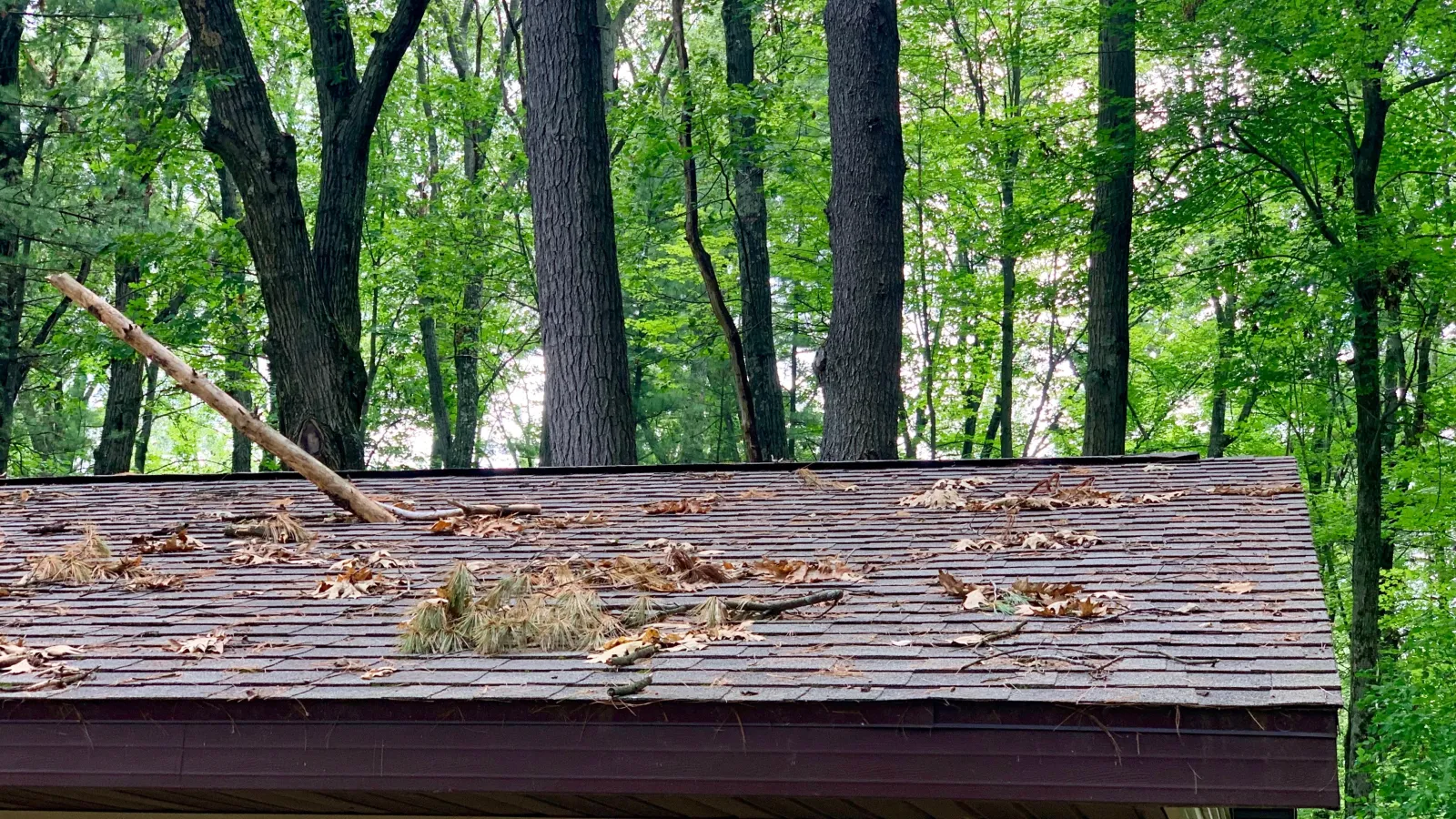 punctured roof seen during Drone Inspections, Home Inspection in Atlanta Georgia, Home Inspector Atlanta