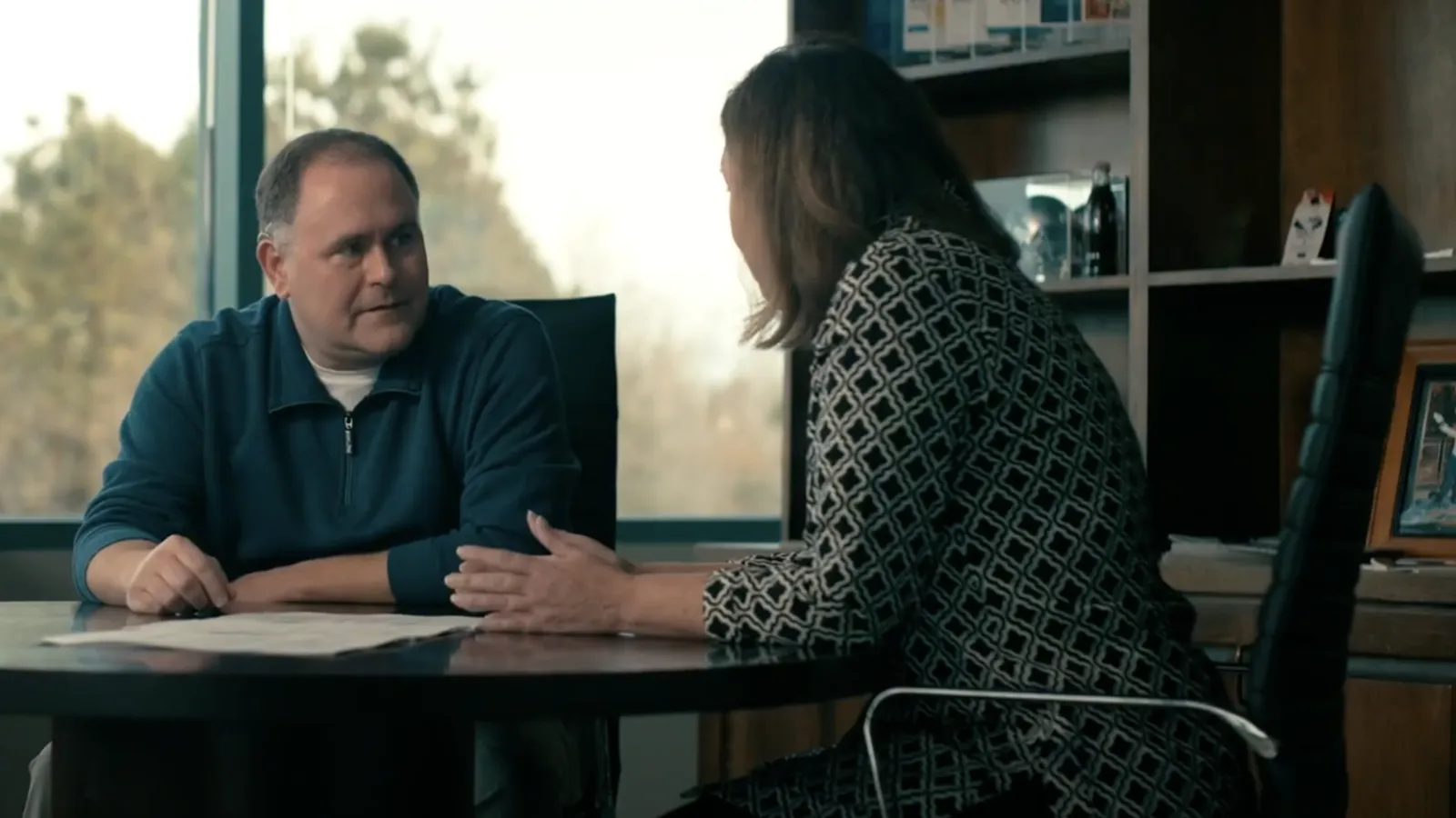 A divorce lawyer resolving a client's case.