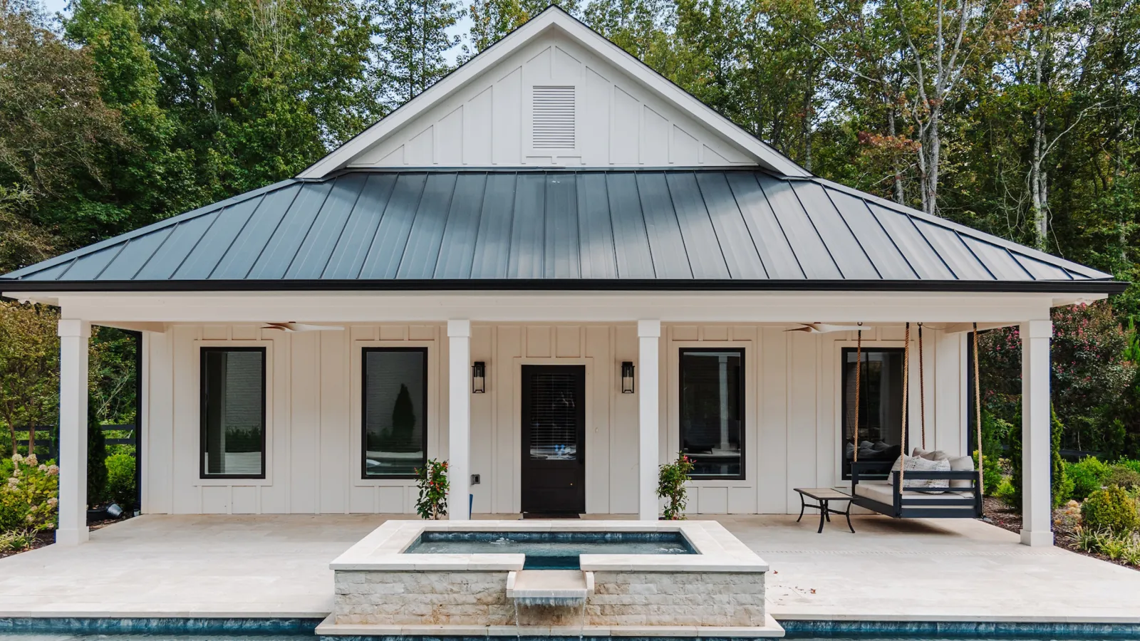 New white home with Infinity from Marvin windows installed by North Georgia Replacement Windows
