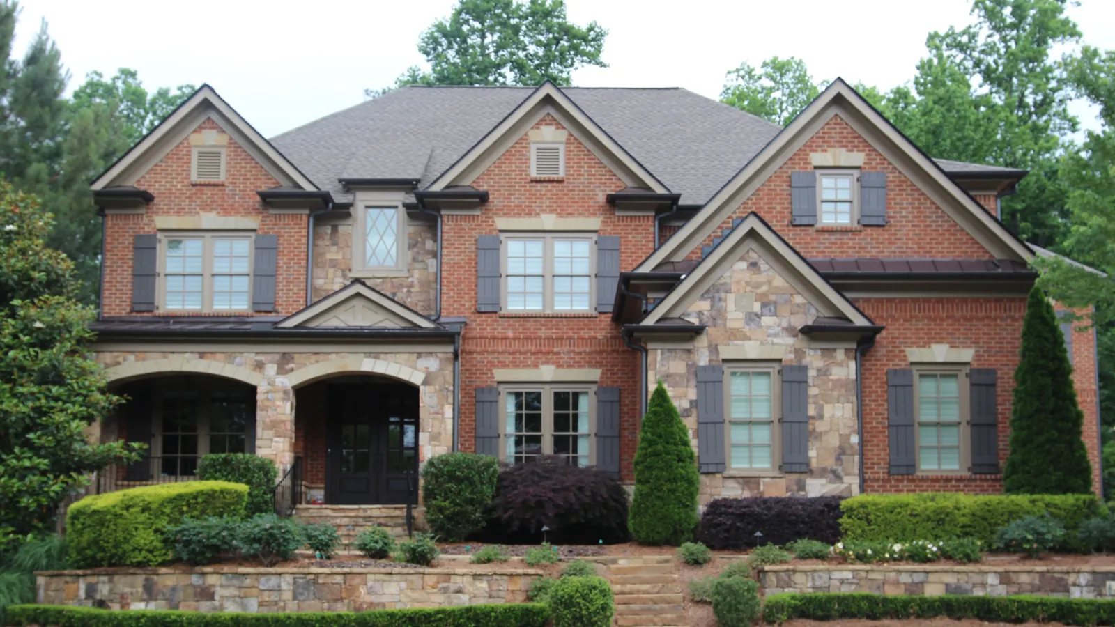 a large brick house