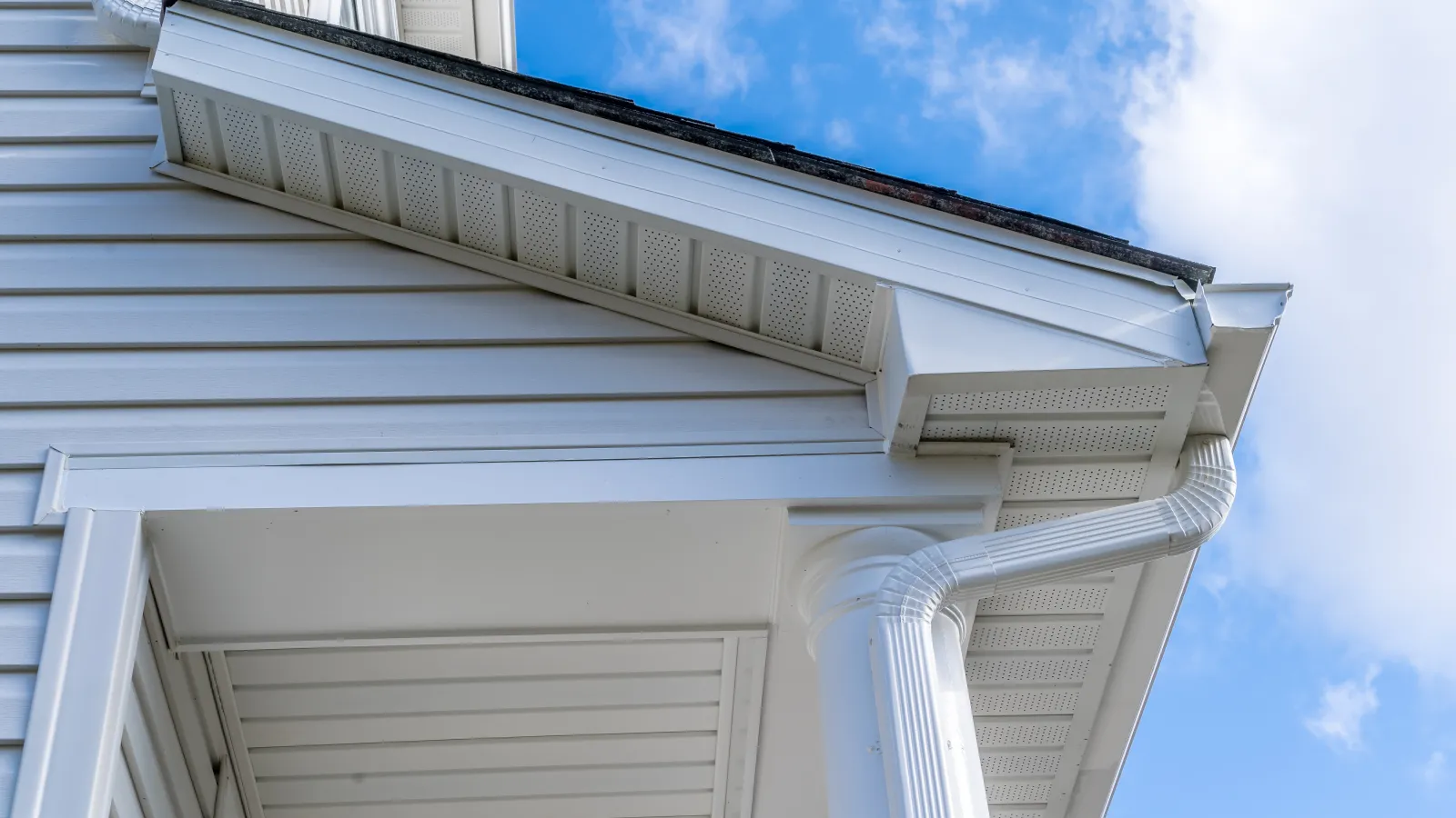 a white home with fascia